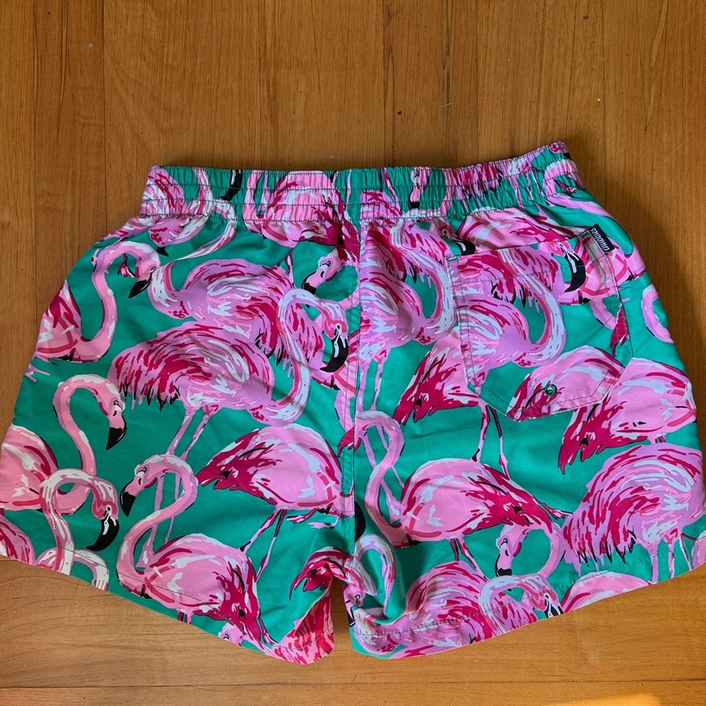 Chubbies Flamingo Print Swim Shorts Size M - Picture 2 of 4